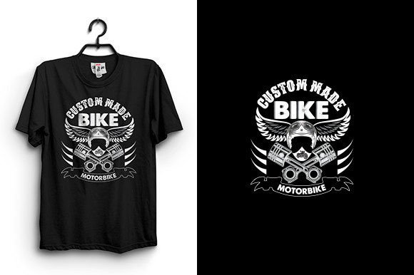 Custom Made Bike T Shirt Design Graphics