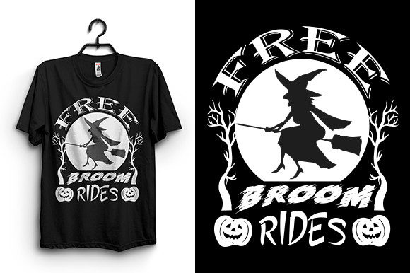 Free Broom Rides T Shirt Design: Graphics & T-Shirt Designs
