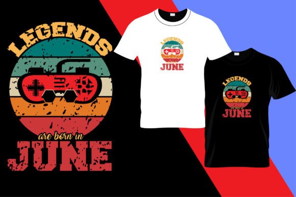 June Legends Graphics for T-Shirt Designs