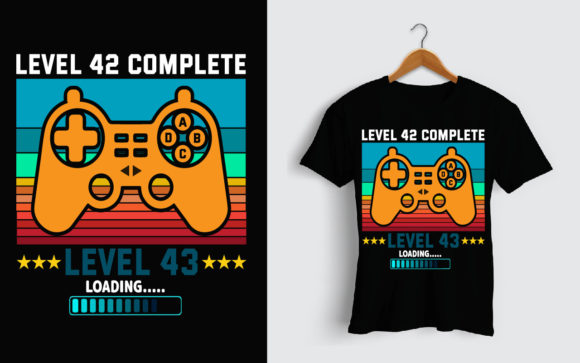 Level 42 Gamer Birthday Graphics & Print Templates