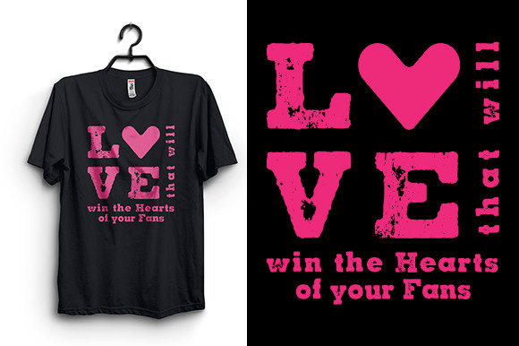 Love Win Hearts: Graphics for T-Shirt Designs