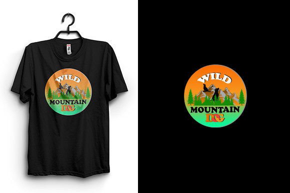 Mountain Dog T Shirt Design: Graphics & T-Shirt Designs