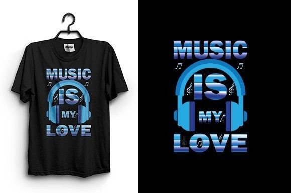 Music is My Life T Shirt Design: Graphics for Branding