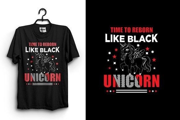 Reborn Like Blake Unicorn Graphics for T-Shirt Designs
