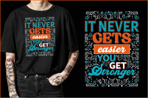 Reviewing Workout Typography Tee Design V1 Graphics