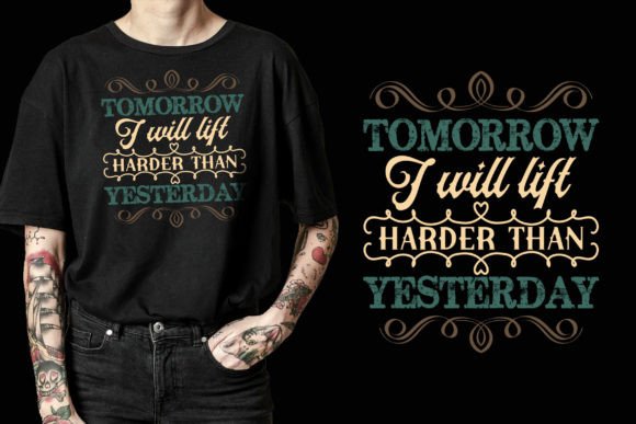 Reviewing Workout Typography Tee Design V2 Graphics