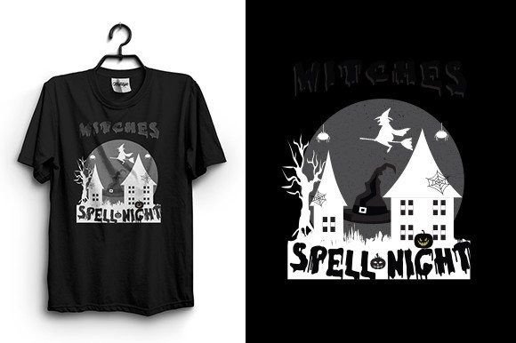Spell Night T Shirt Design: Graphics for T-Shirt Designs